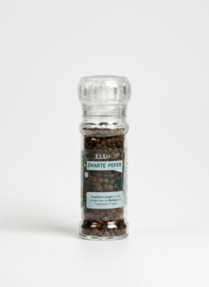 Zwarte Peper Keramische Molen Bio 50gr glas